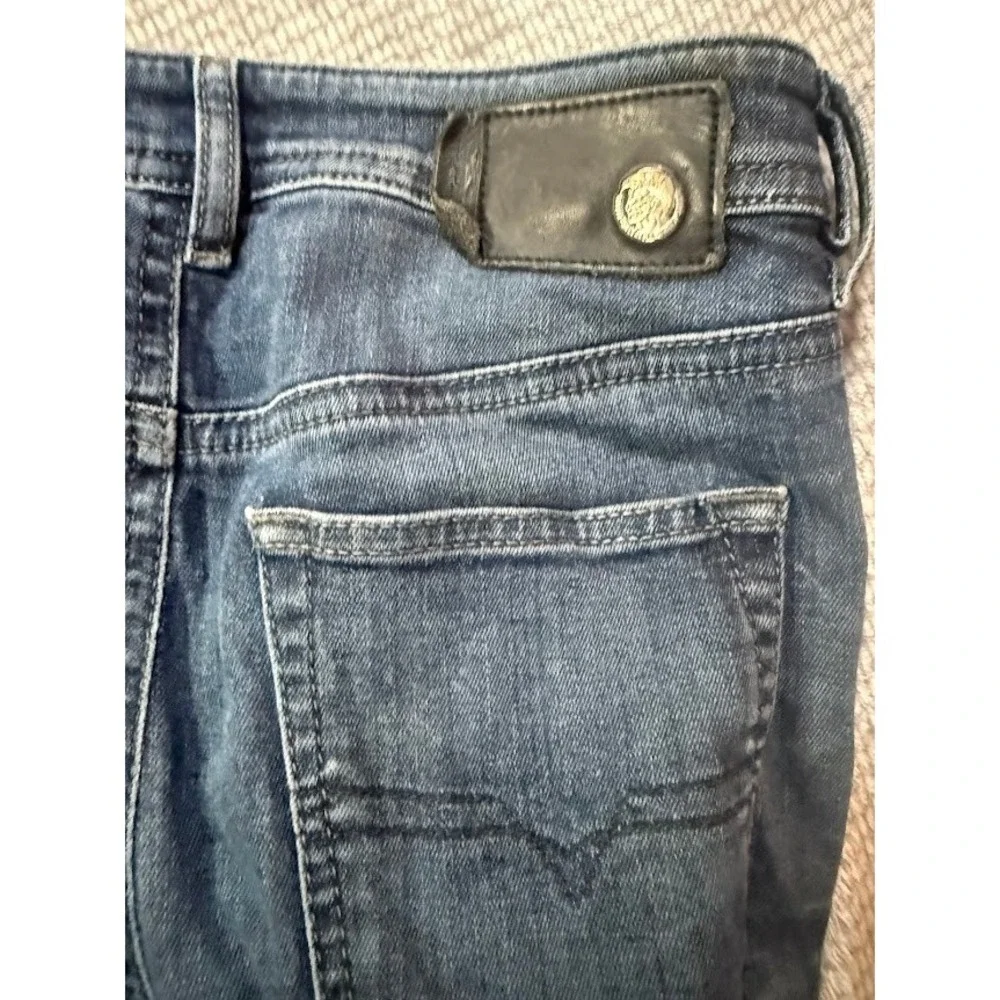 Diesel Buster Tapered Jeans Mens 29X25 Dark Wash Blue Stretch Denim Regular Slim